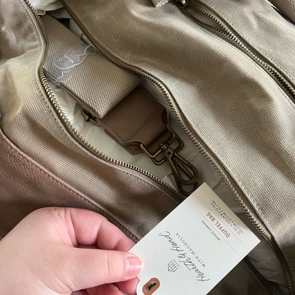 Canvas Travel Duffel Bag Khaki - Hearth
& Hand™ with Magnolia - Picture 6 of 8